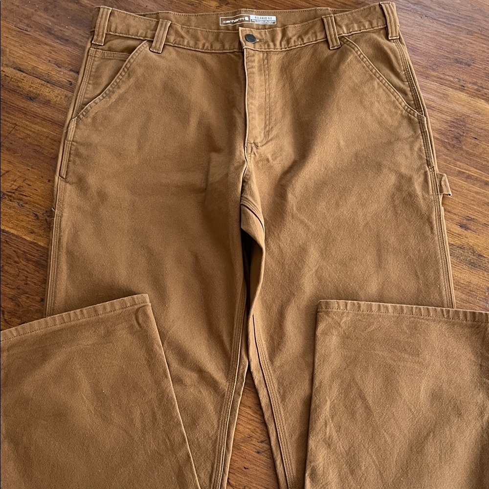 Carhartt Brown Relaxed Straight Work Pants